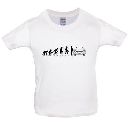 Evolution of Man Mk1 Escort Driver Kids T Shirt