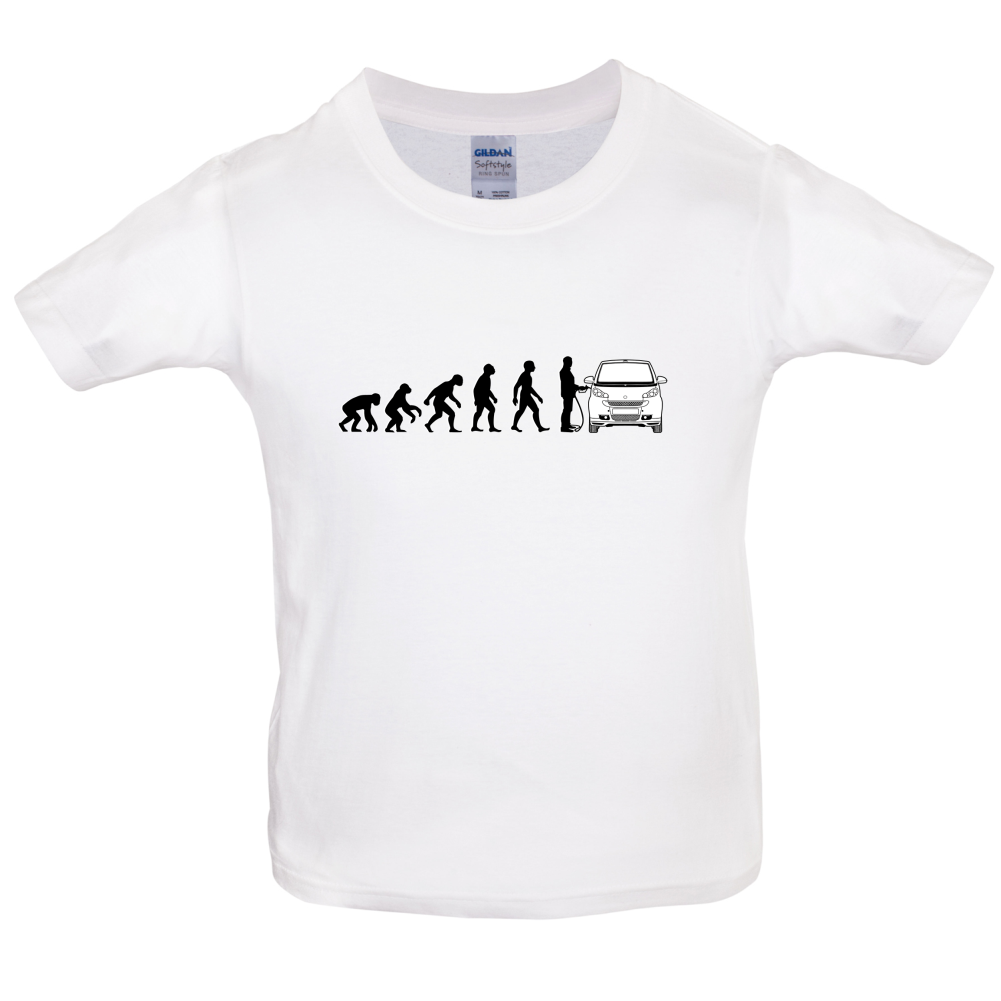 Evolution of Man Smart Driver Kids T Shirt