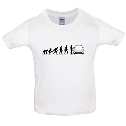 Evolution of Man 500 Driver Kids T Shirt