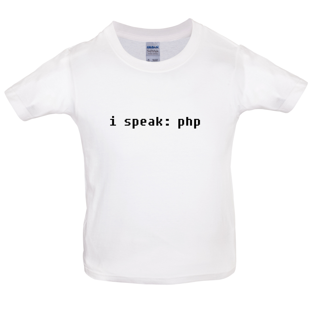 I Speak php Kids T Shirt