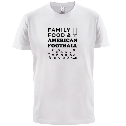 Family Food & American Football T Shirt