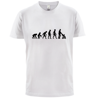 Evolution Of Man Push Chair T Shirt