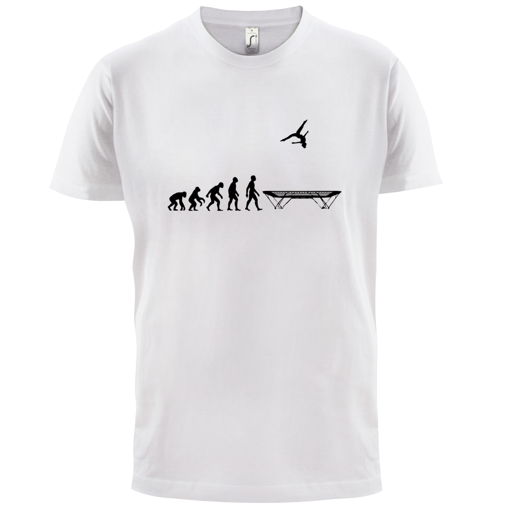 Evolution Of Man Trampolining T Shirt