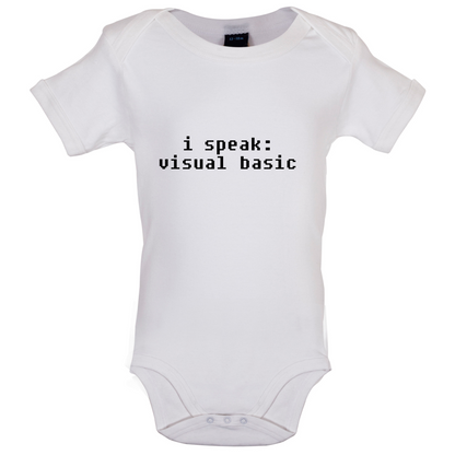 I Speak VB Baby T Shirt