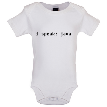 I Speak Java Baby T Shirt