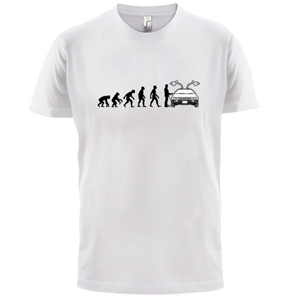 Evolution of Man DMC-12 Driver T Shirt