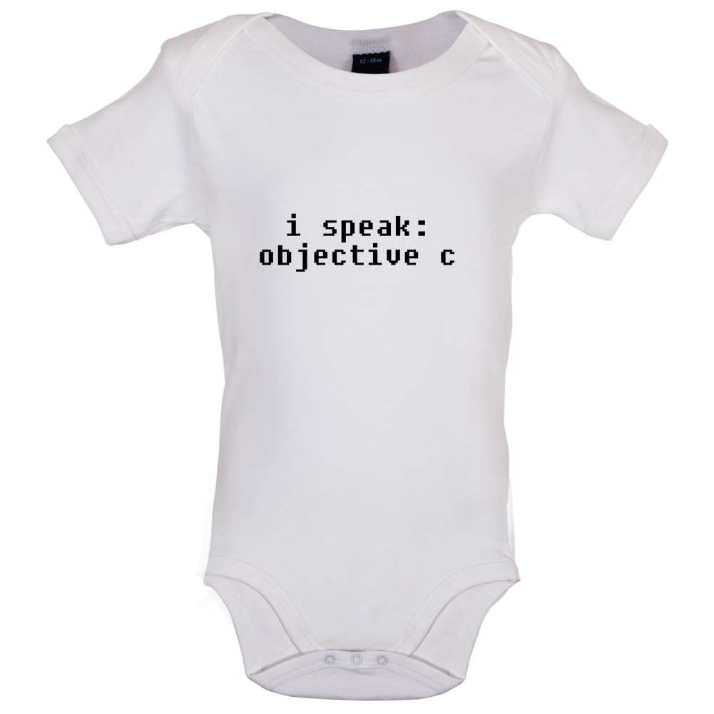 I Speak Objective C Baby T Shirt