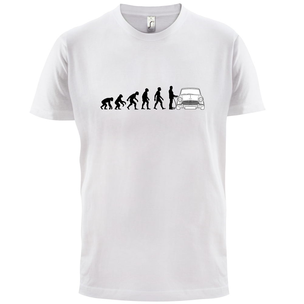 Evolution of Man Austin Cooper Driver T Shirt