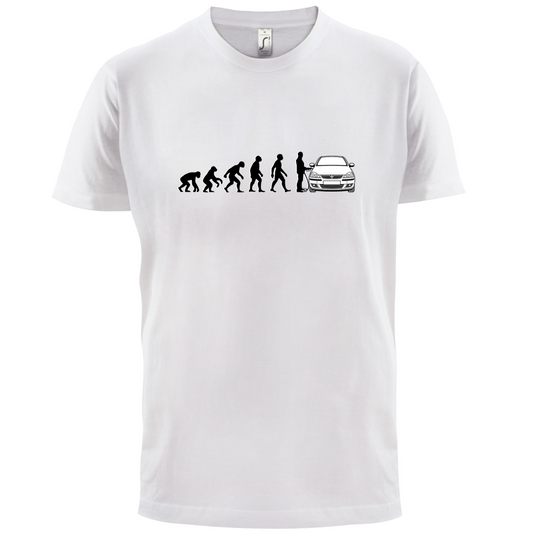 Evolution of Man Corsa Driver T Shirt