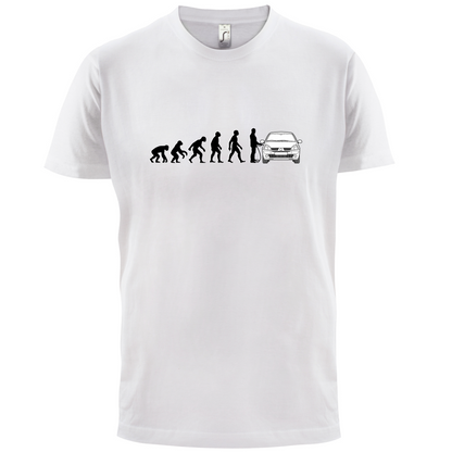 Evolution of Man Clio Driver T Shirt