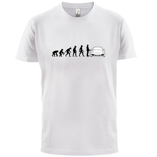 Evolution of Man 911 Driver T Shirt