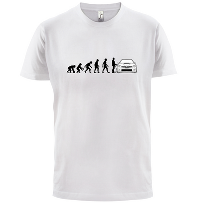 Evolution of Man Impreza Driver T Shirt