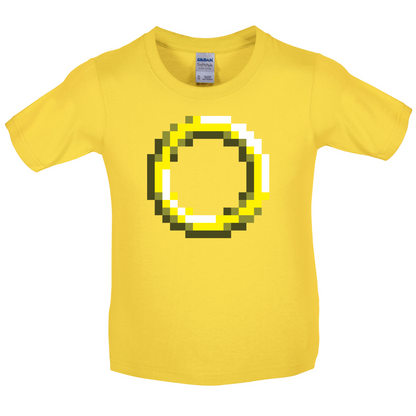 Retro Pixel Ring Kids T Shirt