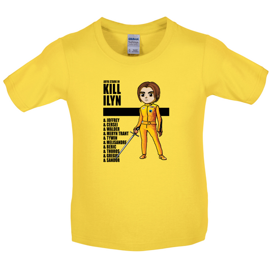 Kill Ilyn List of Names Kids T Shirt