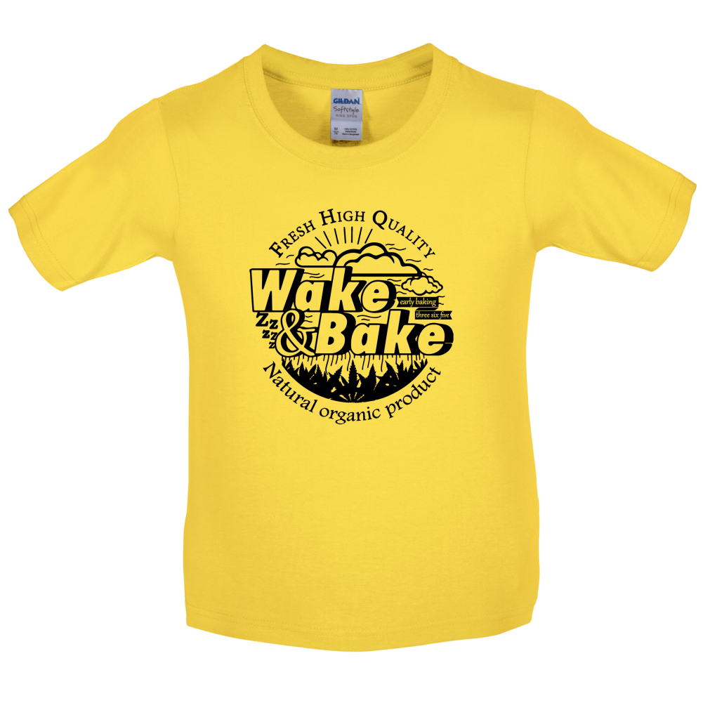 Wake And Bake Kids T Shirt