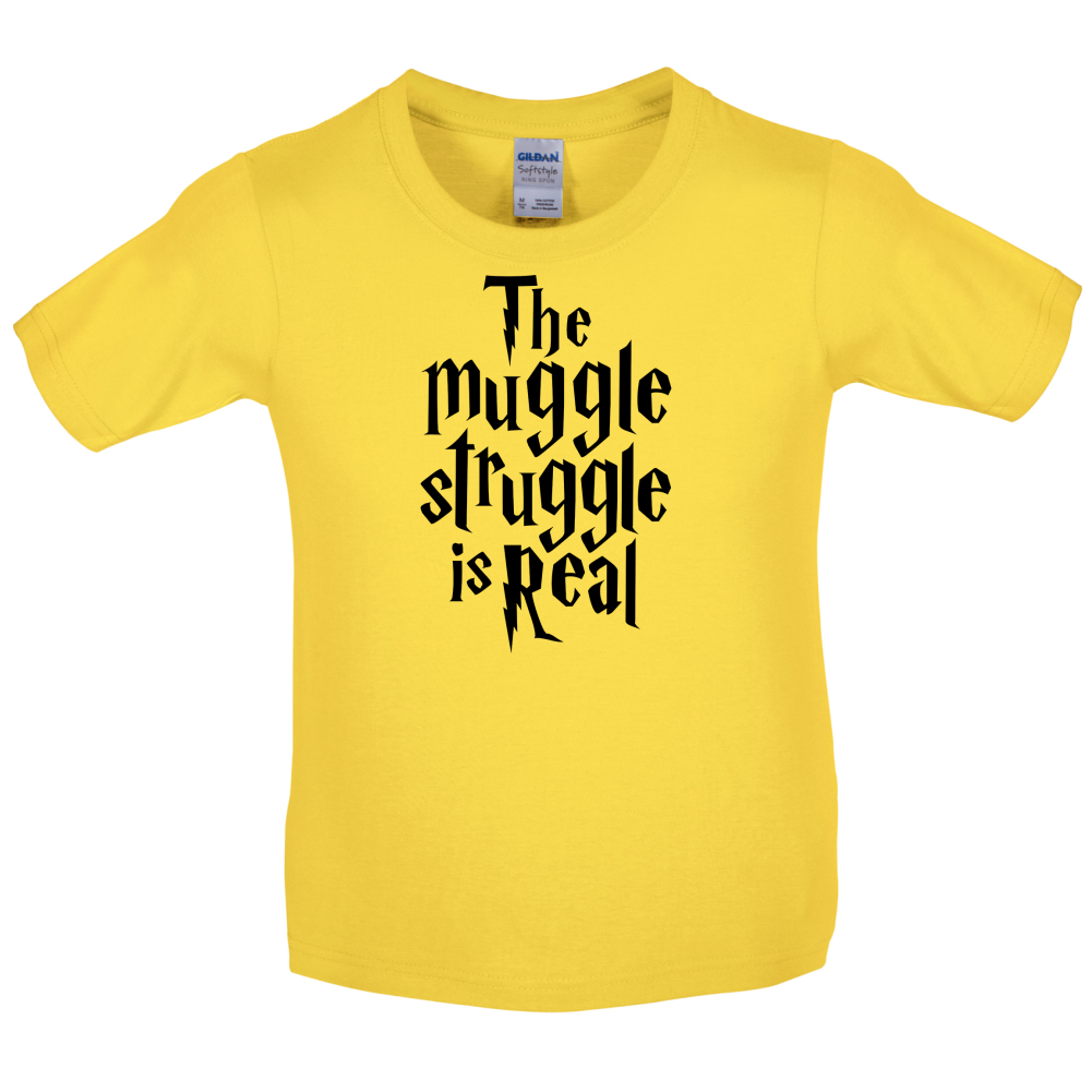 The Muggle Struggle Kids T Shirt