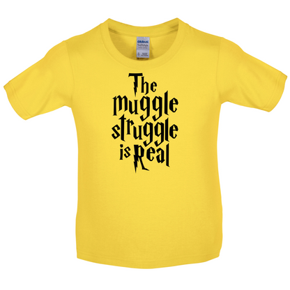 The Muggle Struggle Kids T Shirt