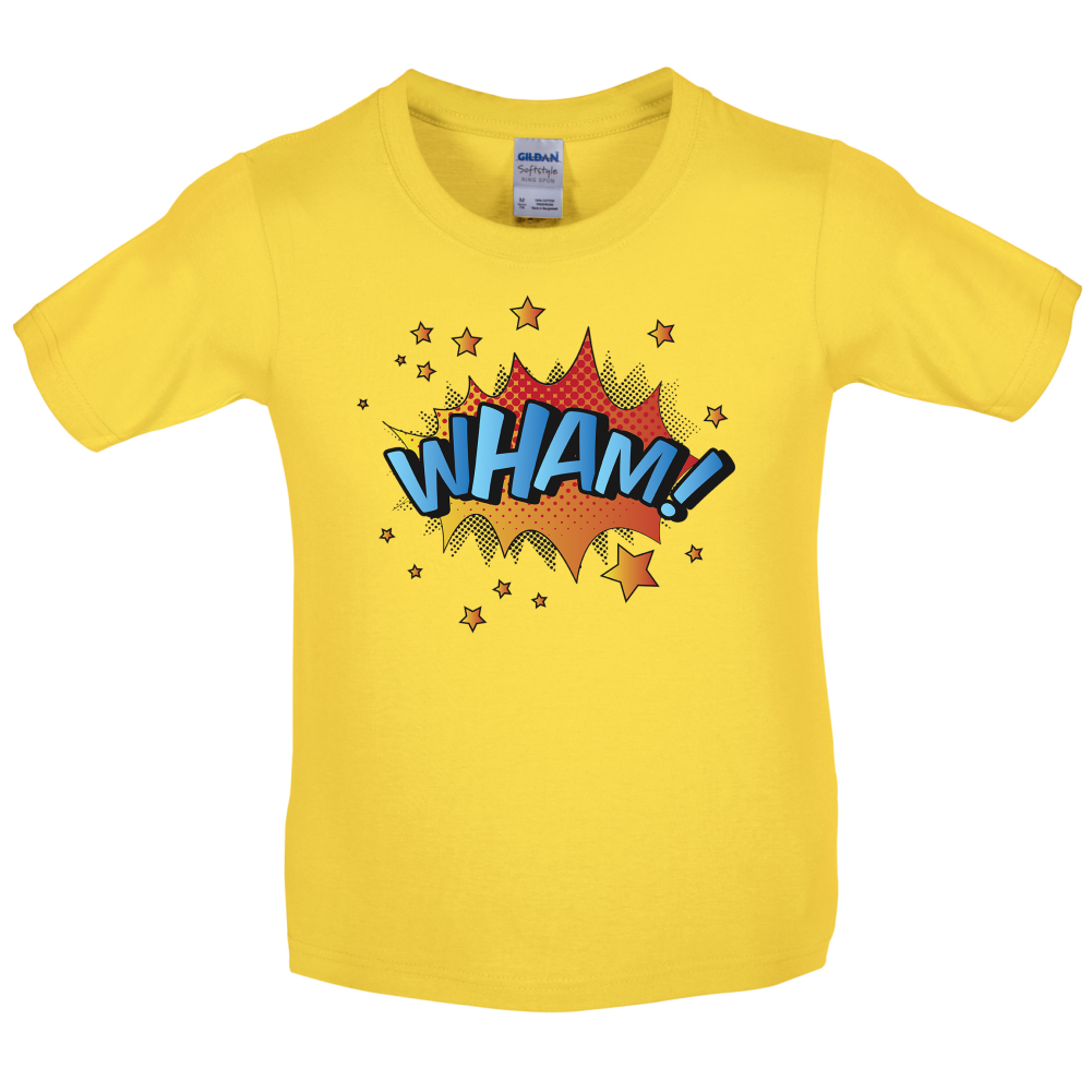 Wham! Word Art Kids T Shirt