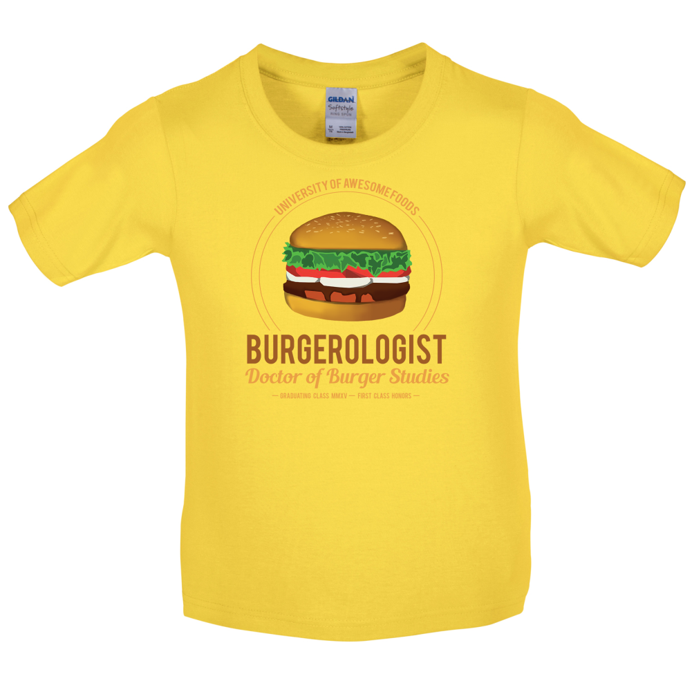 Burgerologist Kids T Shirt