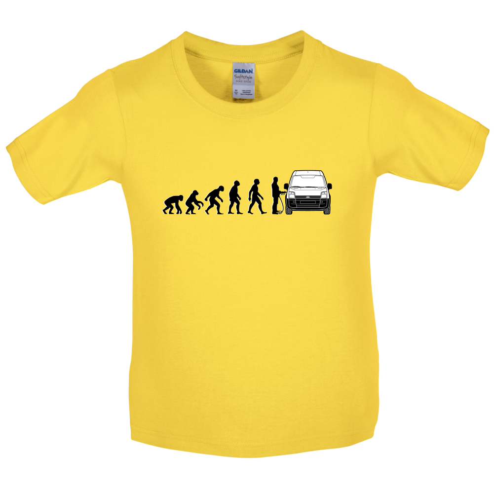 Evolution of Man Transit Driver Kids T Shirt
