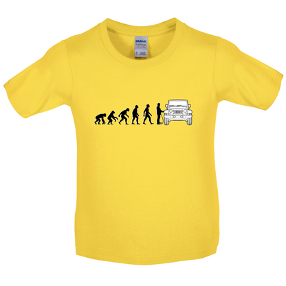 Evolution of Man JK Driver Kids T Shirt