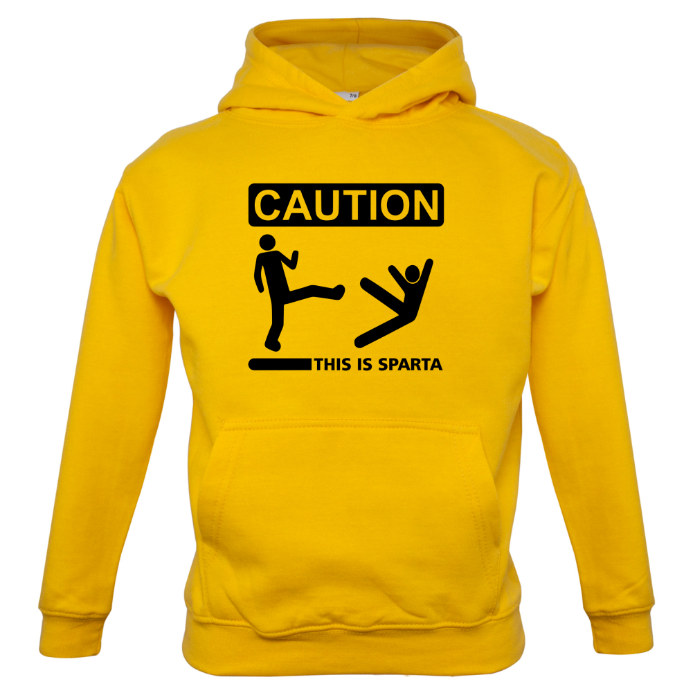 Caution This Is Sparta Kids T Shirt