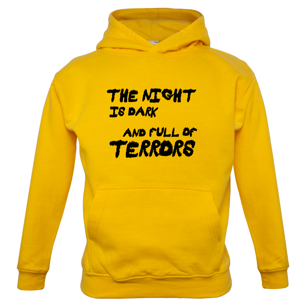 The Night Is Dark And Full Of Terrors Kids T Shirt