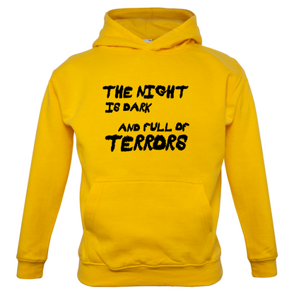 The Night Is Dark And Full Of Terrors Kids T Shirt