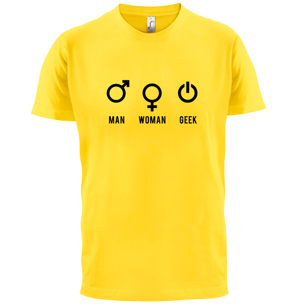 Man Woman GEEK T Shirt