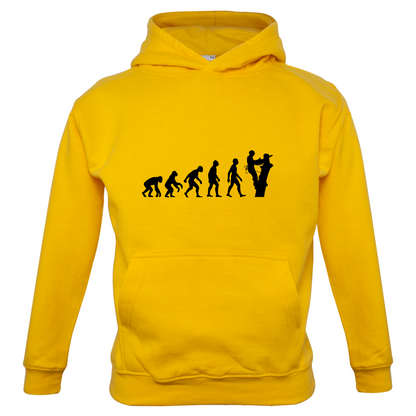 Evolution Of Man Tree Surgeon Kids T Shirt