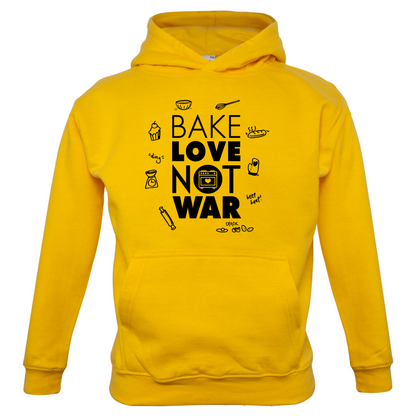 Bake Love Not War Kids T Shirt