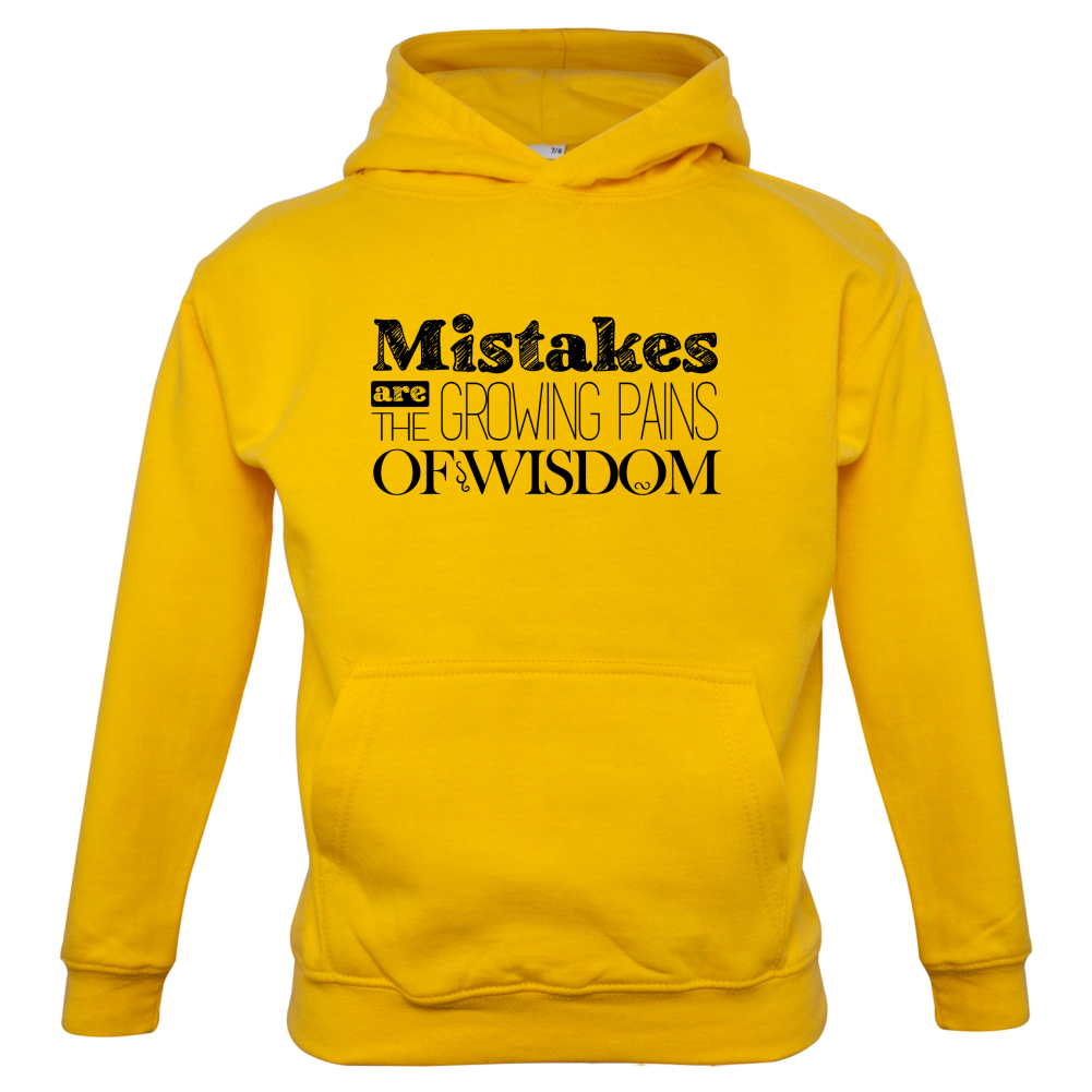 Mistakes Are Growing Pains of Wisdom Kids T Shirt