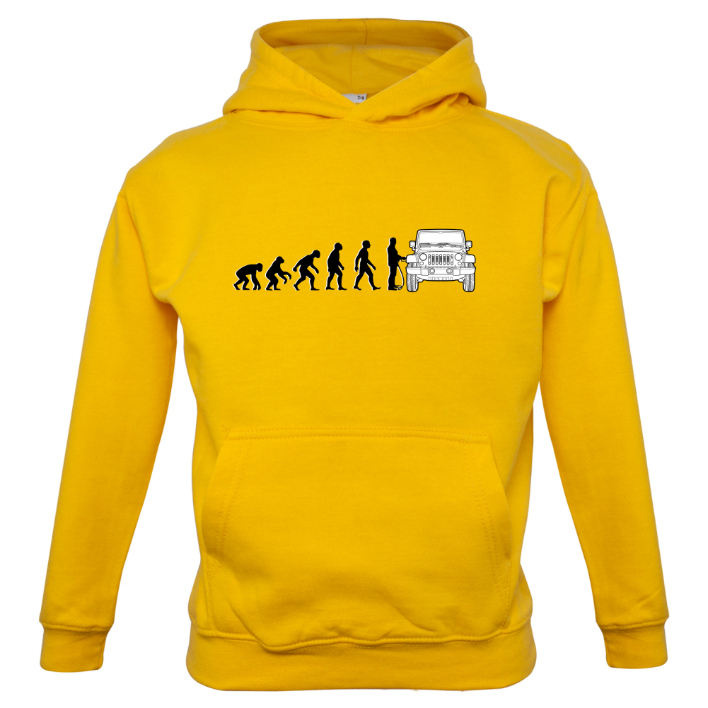 Evolution of Man JK Driver Kids T Shirt