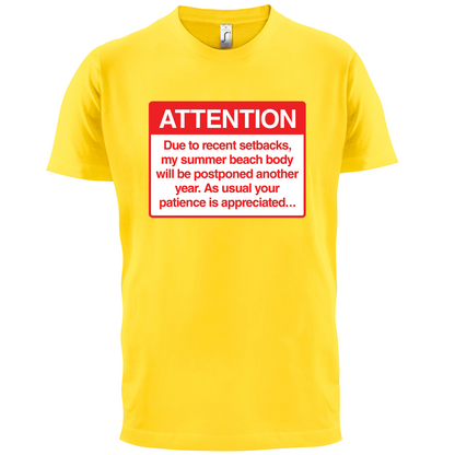 Summer Body Postponed T Shirt