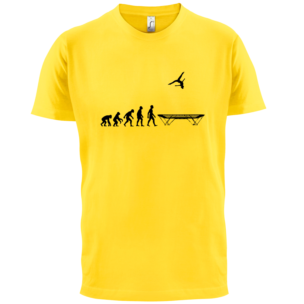 Evolution Of Man Trampolining T Shirt