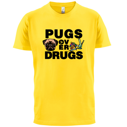 Pugs Over Drugs T Shirt