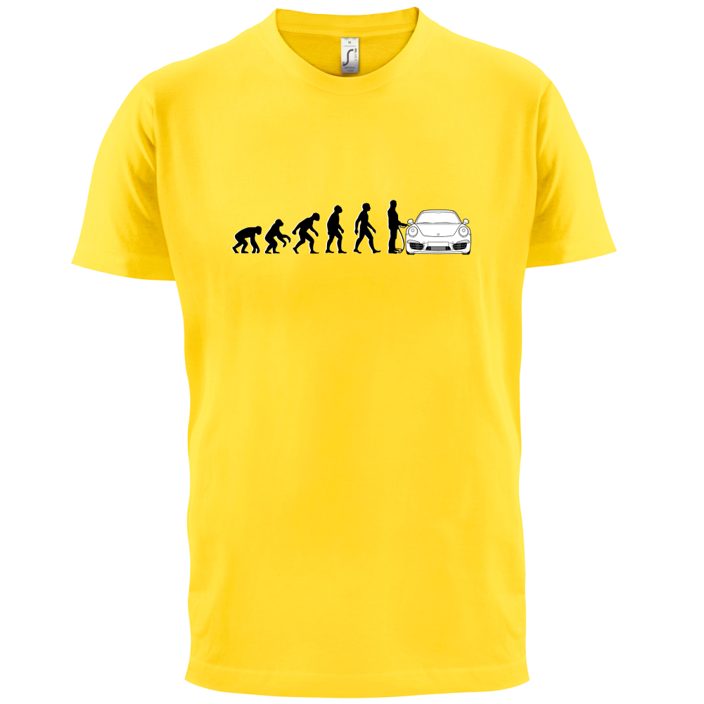 Evolution of Man 911 Driver T Shirt