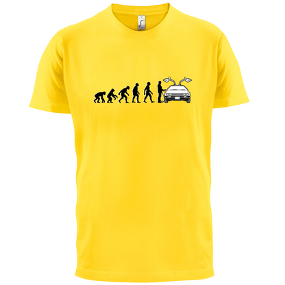 Evolution of Man DMC-12 Driver T Shirt