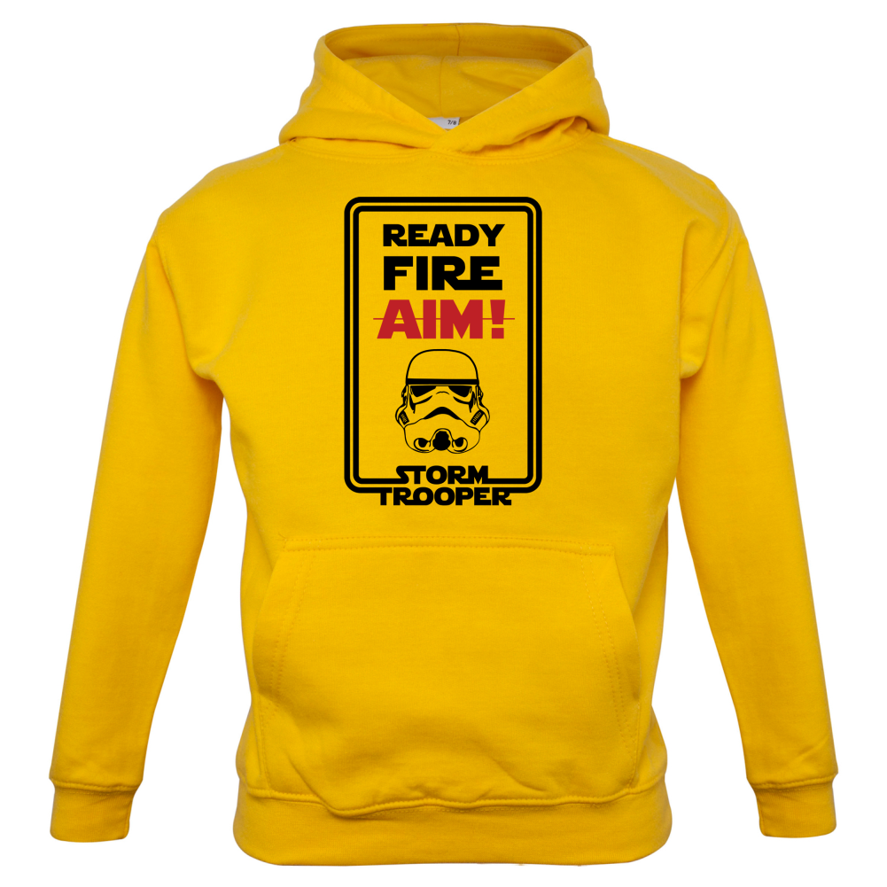 Ready Fire Aim Kids T Shirt