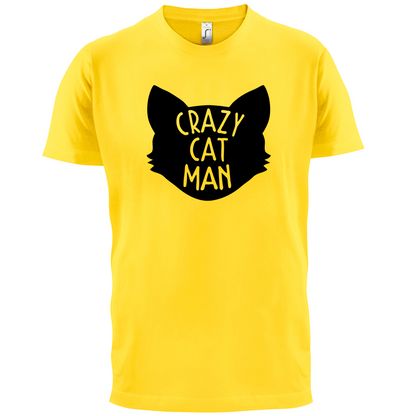 Crazy Cat Man T Shirt
