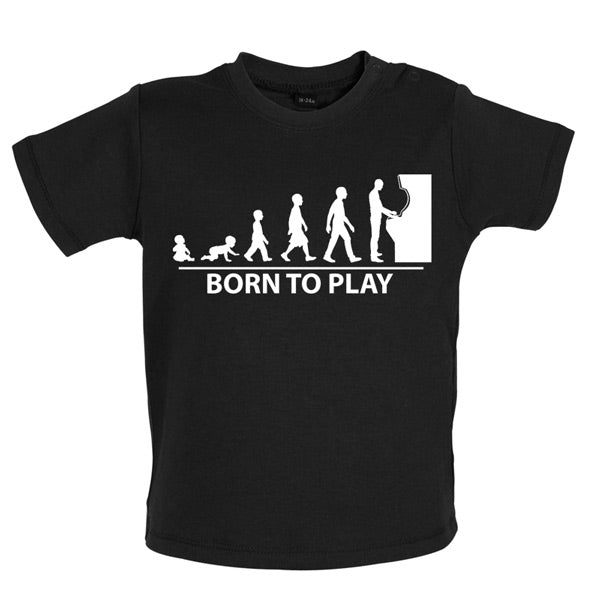 Born to Play Arcade games Baby T Shirt