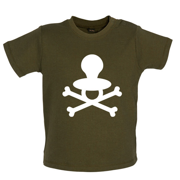 Dummy Crossed Bones Baby T Shirt