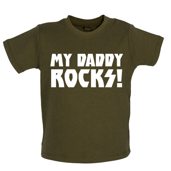 My Daddy Rocks! Baby T Shirt