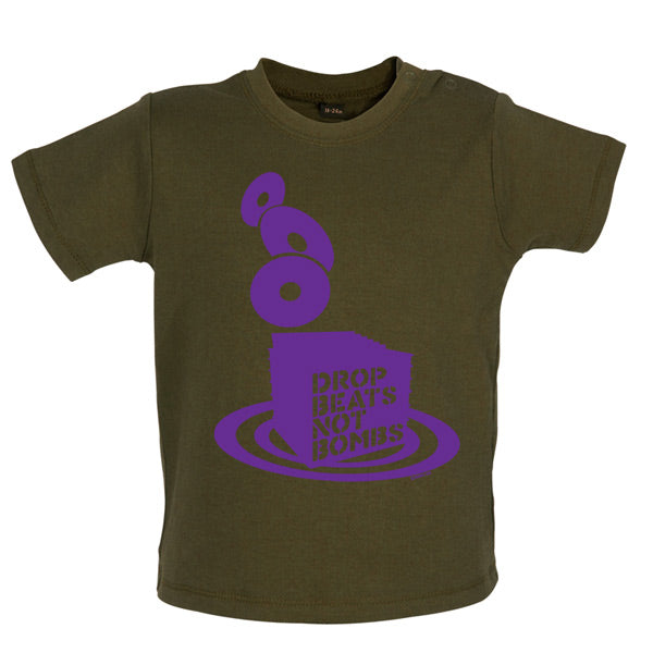 Drop beats not Bombs Baby T Shirt