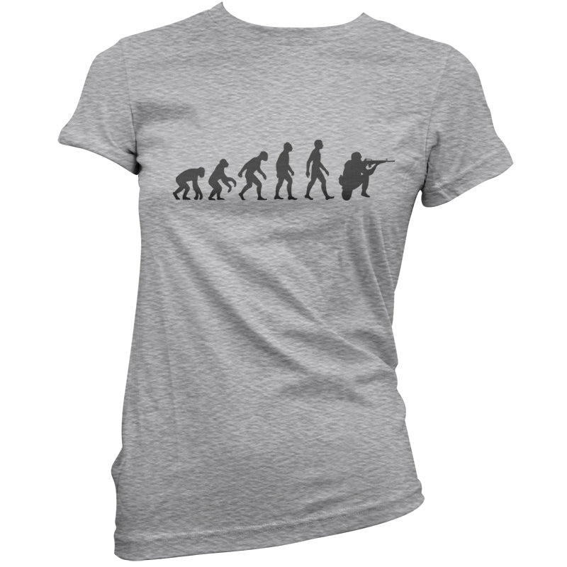 Evolution of Man Soldier T shirt