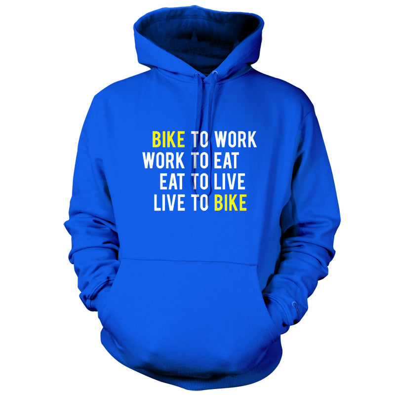 Bike To Work Live To Bike T Shirt