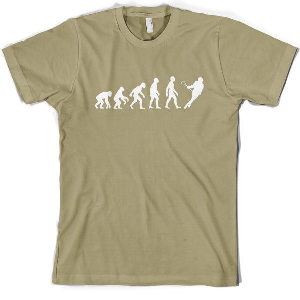 Evolution of Man Lacrosse T shirt