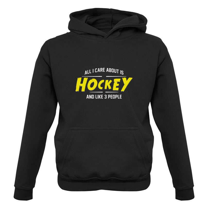 All I Care About Is Hockey Kids T Shirt