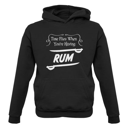 Time Flies When You're Having Rum Kids T Shirt