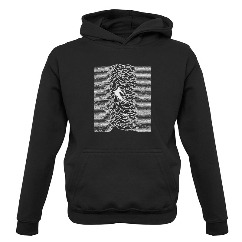 Unknown Pleasures Of Skiing Kids T Shirt